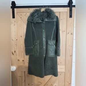 Coach Shearling and Leather Jacket